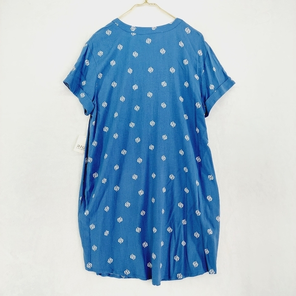 NEW a.n.a. A New Approach Boho Peasant Coastal Popover Blouse P3258 - Picture 4 of 8